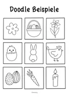 Vorschau - Arbeitsblätter - Pop Art Oster Schrift zum Weiter & Ausmalen - Kunst im Frühling - Seite 1