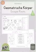 Vorschau - Arbeitsblätter - Geometrische Körper - Escape Room - Deckblatt
