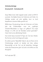 Vorschau - Fördermaterial/Inklusion - Schreibunterlage Druckschrift Schreibschrift ab Klasse 2 - Seite 1