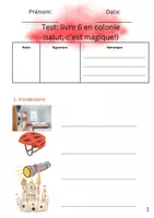 Vorschau - Test - Test Livre 6 en colonie salut c'est magique - Seite 1