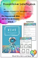 Vorschau - Unterrichtsreihen - Künstliche Intelligenz KI Klasse 3 bis 6: Arbeitsheft bunt - Deckblatt