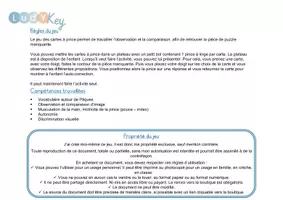 Aperçu - Apprentissages en autonomie - Cartes à pince Puzzle Pâques – Numération et motricité fine – Maternelle PS MS GS - Page 2