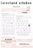 Vorschau - Test - Lernstandserhebung⎟Quiz: Deutsch 1. Klasse - Deckblatt
