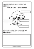 anteprima - Esercizi - COMPLETA LE PARTI DELL' ALBERO - Pagina di copertina
