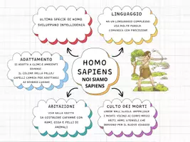 anteprima - Mappe concettuali - HOMO SAPIENS - Pagina di copertina