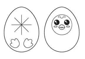 Vorschau - Mal- und Bastelvorlagen - Schlüpfende Küken im Ostergarten - Bastelvorlage Ostern / Frühling #osterbastelsale - Seite 2