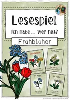 Vorschau - Spiele - Lesespiel "Ich habe... wer hat?" - Frühblüher - Deckblatt