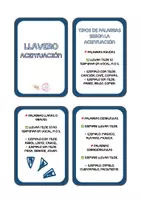 Vista previa - Refuerzo / NEE / Materiales de apoyo - Llavero sobre acentuación - Material manipulativo - página 1
