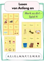 Vorschau - Spiele - Materialpaket "Lesen von Anfang an 4: A, E, I, O, L, M, N, P, T, S, W, R, Ei" - Seite 1