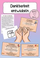 Vorschau - Arbeitsblätter - Dankbarkeit entwickeln (Geschichte, Übungen, Gruppenarbeit) - Deckblatt