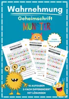 Vorschau - Arbeitsblätter - Geheimschrift – Entschlüssele die Monster-Nachricht! - Deckblatt