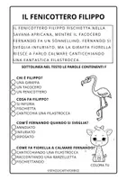 anteprima - Esercizi - CONSONANTE F BREVE TESTO + COMPRENSIONE - Pagina di copertina