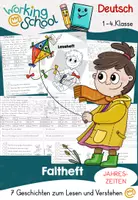 Vorschau - Stationenlernen - Lesen | Jahreszeiten Leseverstehen - Deckblatt