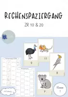 Vorschau - Arbeitsblätter - Rechenspaziergang ZR 10 & 20 - Deckblatt