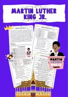 Vorschau - Arbeitsblätter - Martin Luther King Jr. Textverständnis Englisch Exercises Vokabeln Leseverstehen Worksheet - Deckblatt