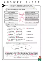 Vorschau - Arbeitsblätter - Poverty and Social Inequality English Reading Comprehension Leseverstehen Exercises - Seite 3