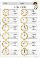 Vorschau - Arbeitsblätter - Uhr und Uhrzeit / Lernwerkstatt - Seite 3