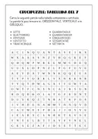 anteprima - Esercizi - RACCOLTA - CRUCIPUZZLE: tabelline da 1 a 10 - Pagina 3