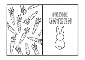 Vorschau - Arbeitsblätter - Frohe Ostern Doodle Karten zum Ausmalen & Basteln im Frühling - Seite 2
