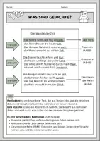 Vorschau - Arbeitsblätter - Gedichte Klasse 5/6: Die drei Spatzen - Seite 1