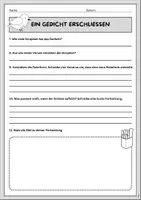 Vorschau - Arbeitsblätter - Gedichte Klasse 5/6: Die drei Spatzen - Seite 3