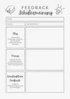 Vorschau - Poster - Feedback Schüler / Schülerfeedback - Deckblatt