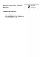Vorschau - Fördermaterial/Inklusion - Leseschablone Hund - Seite 2