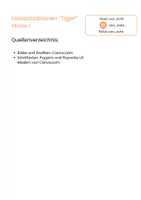 Vorschau - Fördermaterial/Inklusion - Leseschablone Tiger - Seite 2