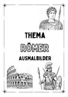 Vorschau - Mal- und Bastelvorlagen - Römer Ausmalbilder - Deckblatt