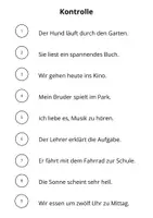 Vorschau - Fördermaterial/Inklusion - cover Sätze Getrennt- und Zusammenschreibung - Seite 1