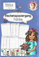 Vorschau - Arbeitsblätter - Rechenspaziergang Frühling | Subtraktion ZR 100 Klasse 2 - Deckblatt