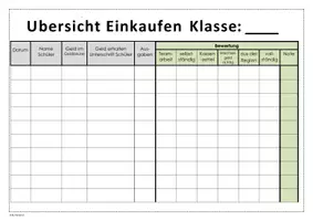 Vorschau - Arbeitsblätter - Einkaufen - Übersicht + Bewertung - Ernährung und Soziales ES - Seite 2