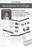 Vorschau - Merkblätter - Klavierspielen für Anfänger (Musik, Klasse 5-10) - Deckblatt