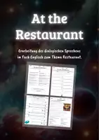 Vorschau - Stundenentwürfe - "At the Restaurant" - Dialogisches Sprechen mit Flowchart - Deckblatt