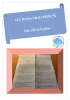 Vorschau - Arbeitsblätter - Französische Relativpronomen mit einem Tandembogen üben - Deckblatt