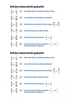 Vorschau - Merkblätter - Brüche ordnen: Merkblatt mit Tipps & Tricks - Seite 1