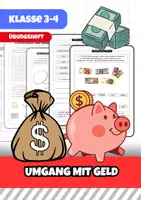 Vorschau - Arbeitsblätter - Umgang mit Geld: Geschichte, Vor- und Nachteile, Währungen und Sparen - Deckblatt