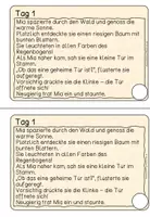 Vorschau - Aufgabenkarten - 7 Tage Geschichte zum Lesen "Mia und der geheimnisvolle Zaubergarten" - Seite 2