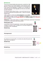Vorschau - Unterrichtsreihen - Kursstufe Physik 5.6: Induktion 1 Fläche (PDF, DOCX, Musterlösung) - Deckblatt