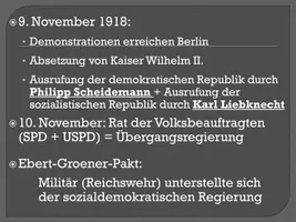 Vorschau - Stundenentwürfe - Präsentation - Novemberrevolution und Weimarer Republik - Seite 3