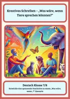 Vorschau - Arbeitsblätter - Wenn Tiere sprechen könnten - Deckblatt