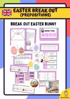 anteprima - Materiale di supporto/inclusione - EASTER BREAK OUT (prepositions) (Pasqua) - Pagina di copertina