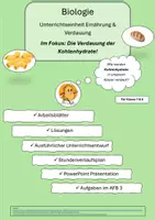 Vorschau - Stundenentwürfe - Materialpaket zum Thema: "Ernährung und Verdauung" - Seite 1