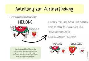 Vorschau - Anderer Materialtyp - Partnerkarten für Partnerbildung: Obst & Gemüse #rabattraketenzusalevester25 - Seite 1