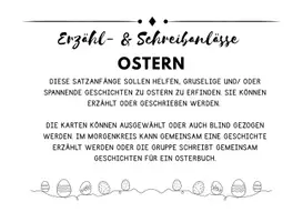 Vorschau - Fördermaterial/Inklusion - Erzähl- und Schreibanlässe zu Ostern (Ideen/ Satzanfänge) - Seite 1