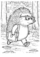Vorschau - Arbeitsblätter - Igel Ausmalbilder wandern Kunst Kunstidee zum Ausmalen - Seite 2