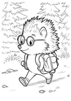 Vorschau - Arbeitsblätter - Igel Ausmalbilder wandern Kunst Kunstidee zum Ausmalen - Seite 3