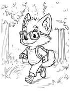 Vorschau - Arbeitsblätter - Kunst Fuchs Ausmalbilder wandern Kunstidee zum Ausmalen - Seite 3