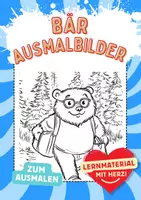 Vorschau - Mal- und Bastelvorlagen - Ausmalbilder Bär - Deckblatt