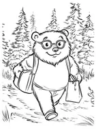 Vorschau - Mal- und Bastelvorlagen - Ausmalbilder Bär - Seite 2